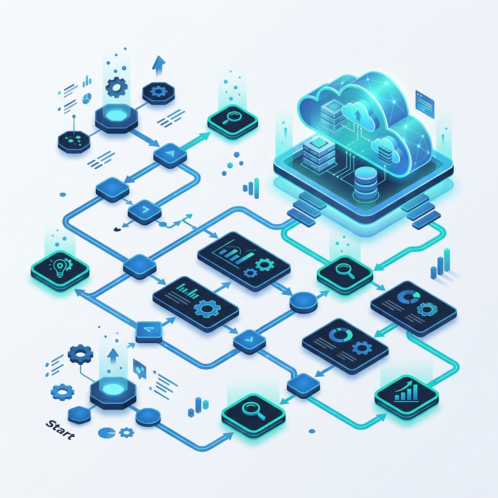IT Consultancy Isometric Illustration